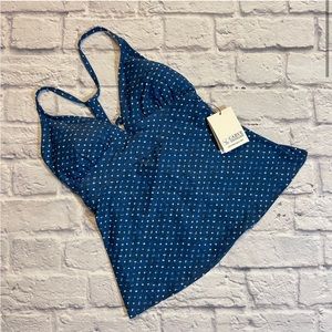 NWT Carve Tankini Swim Top - Shibori Dots
